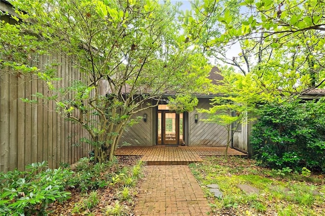 5680 Whitner Dr, Atlanta, GA 30327 - property entrance with a deck