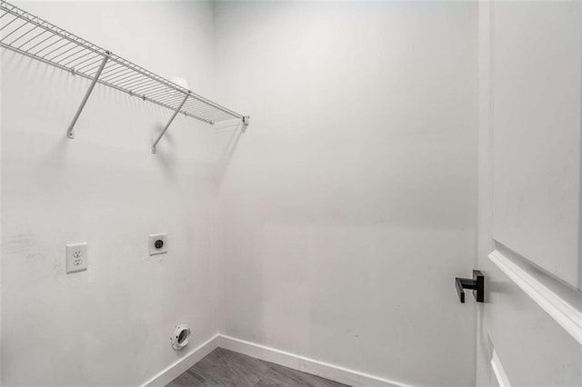 1317 Bernard St NW, Atlanta, GA 30314 - laundry area with hookup for an electric dryer and baseboards