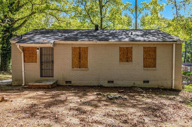 1907 Oak Valley Rd, Decatur, GA 30035 - exterior space with brick siding, roof with shingles, and crawl space