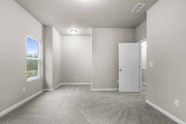 view of carpeted empty room