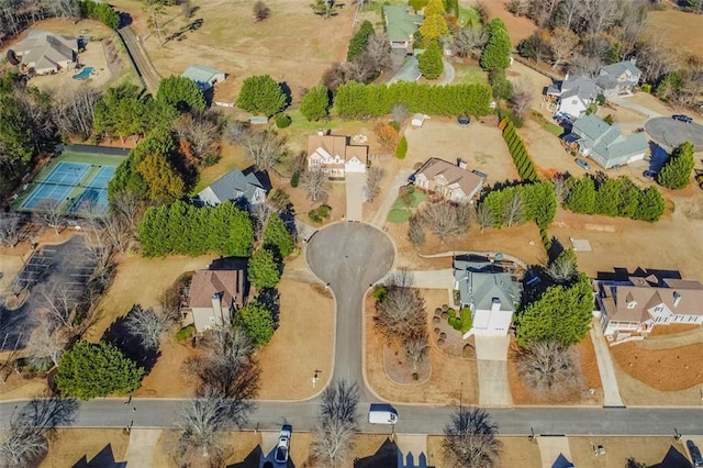 birds eye view of property featuring a residential view