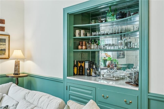 bar featuring a bar