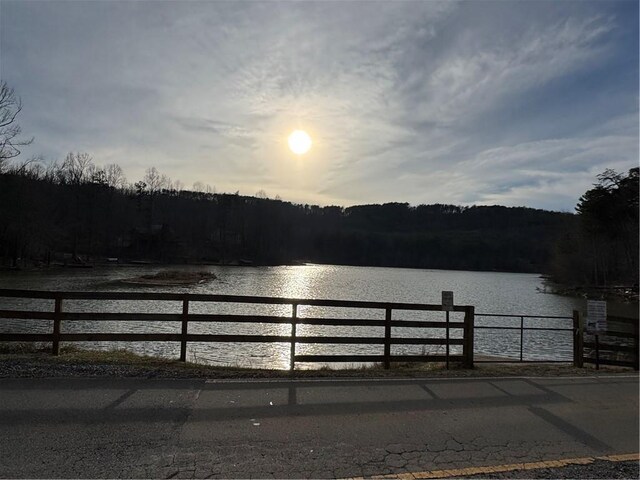 312 Oak Trce E, Jasper, GA 30143 - view of water feature with fence and a wooded view