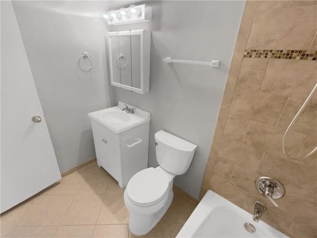 3541 Old Chamblee Tucker Rd Unit G, Atlanta, GA 30340 - full bath with vanity, tile patterned flooring, shower / tub combination, and toilet
