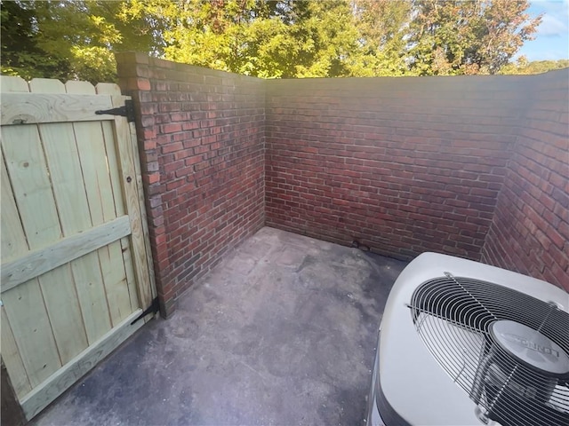 view of patio / terrace featuring central air condition unit