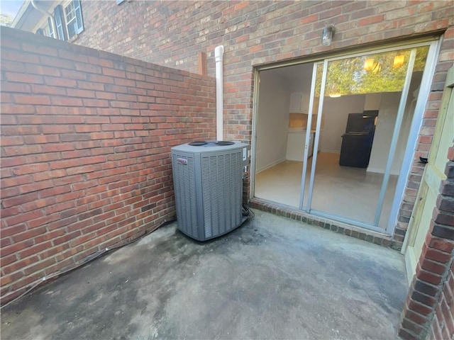 view of patio / terrace with central AC