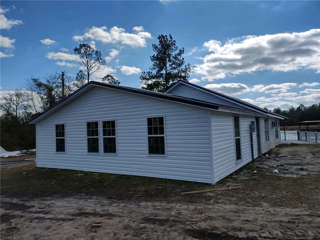 view of side of property