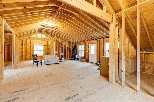 attic featuring a healthy amount of sunlight