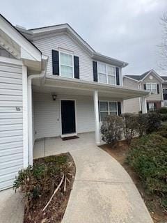 exterior space with a porch