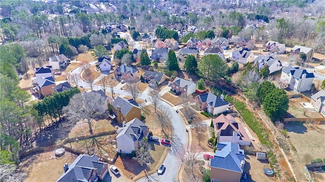 birds eye view of property featuring a residential view