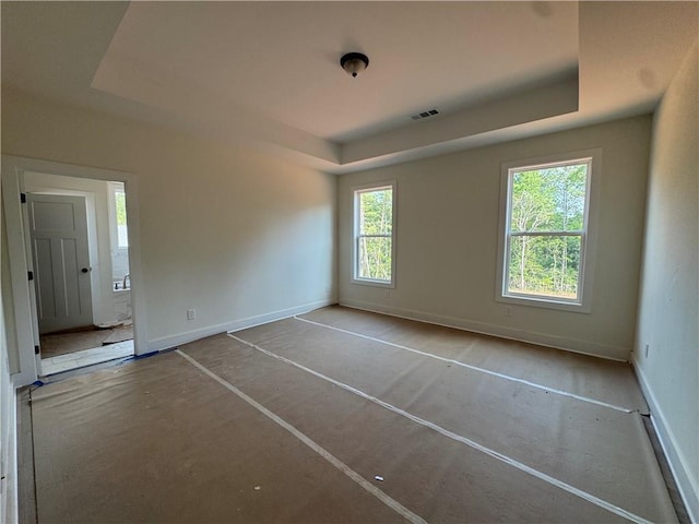 1010 Cable Rd, Waleska, GA 30183 - empty room featuring a tray ceiling and baseboards