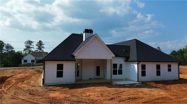 1010 Cable Rd, Waleska, GA 30183 - view of front of home with a patio area and a chimney