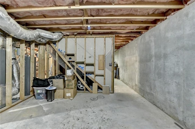 2467 Sky Valley Dr, Dacula, GA 30019 - unfinished basement with stairway