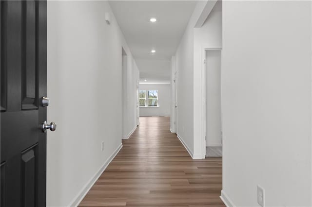3011 Orwell Dr, Gainesville, GA 30507 - corridor featuring recessed lighting, baseboards, and wood finished floors