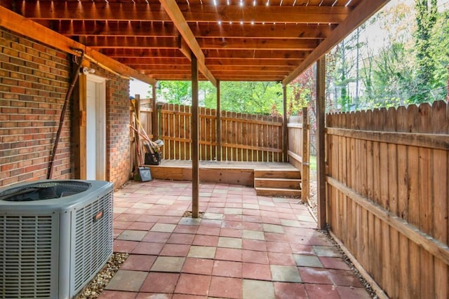1647 Grandeus Ln SW, Stone Mountain, GA 30087 - view of patio with central air condition unit