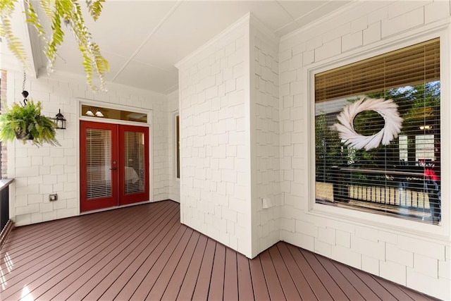 4729 Deer Creek Ct, Flowery Branch, GA 30542 - wooden deck featuring french doors