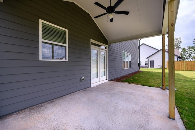8245 Dawson View Way, Cumming, GA 30028 - view of patio featuring ceiling fan