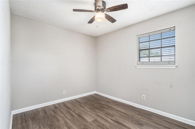 6354 Shannon Pkwy Unit 30C, Union City, GA 30291 - unfurnished room with wood finished floors, baseboards, and a ceiling fan