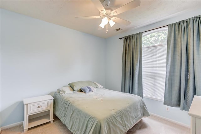 965 Under Ct, Sugar Hill, GA 30518 - bedroom with light carpet, baseboards, and ceiling fan