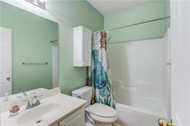 965 Under Ct, Sugar Hill, GA 30518 - bathroom with vanity, toilet, and shower / bath combo