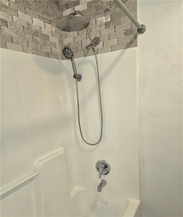 bathroom featuring bathtub / shower combination