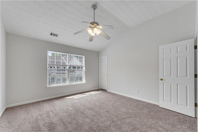621 Kenridge Way Unit 0, Suwanee, GA 30024 - carpeted spare room with a ceiling fan, lofted ceiling, and baseboards