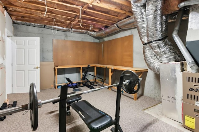 view of workout area