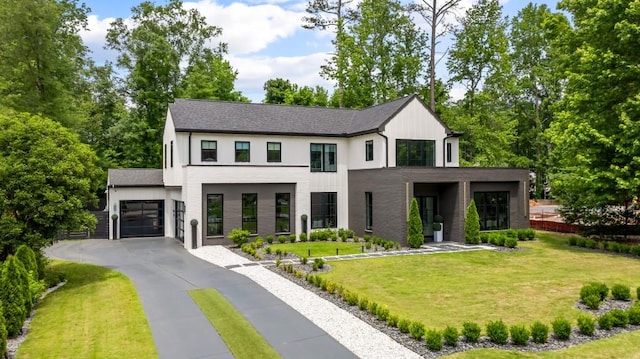 185 Pebble Trl, Alpharetta, GA 30009 - view of front of house with a garage, driveway, and a front yard