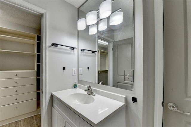 3650 Ashford Dunwoody Rd NE Unit 923, Atlanta, GA 30319 - bathroom featuring vanity and wood finished floors