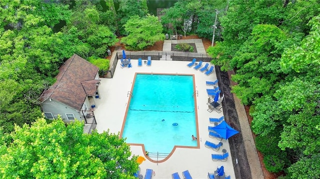 3650 Ashford Dunwoody Rd NE Unit 923, Atlanta, GA 30319 - bird's eye view of a pool area