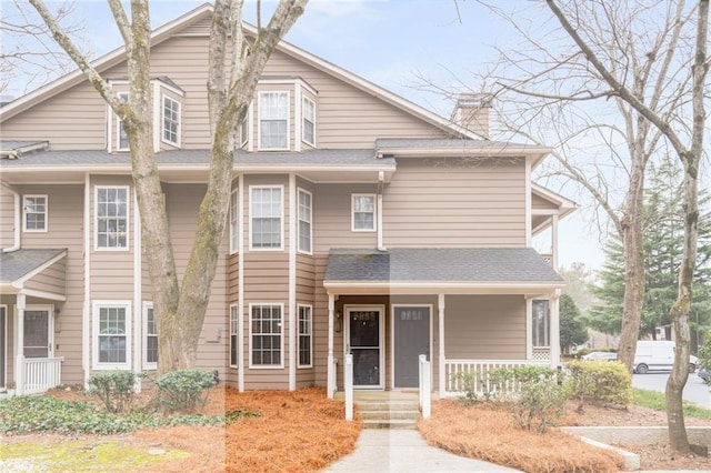 view of front of house with covered porch