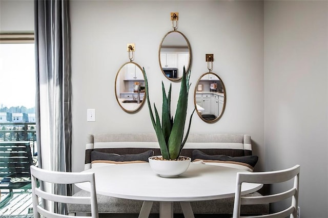 view of dining area