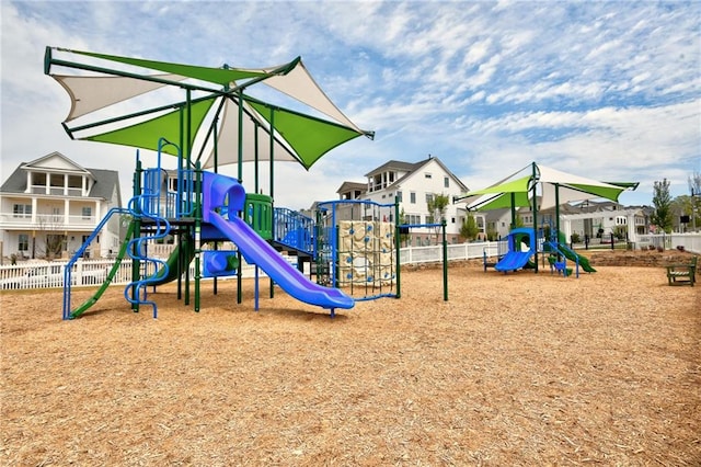 view of play area