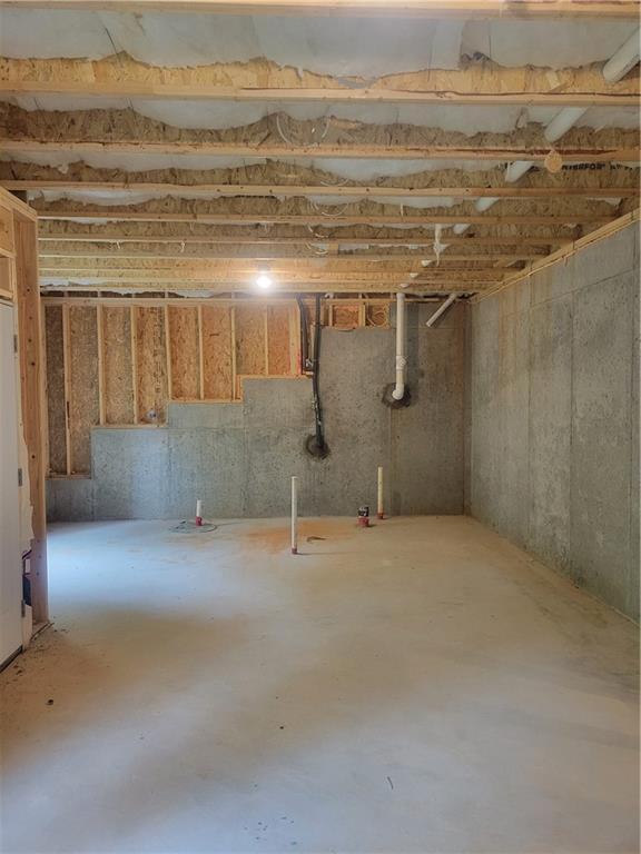 view of below grade area