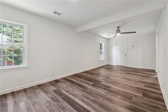 1978 Ethel Ln, Decatur, GA 30032 - spare room featuring dark wood-type flooring and a ceiling fan