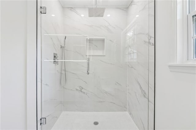 1978 Ethel Ln, Decatur, GA 30032 - bathroom featuring a marble finish shower