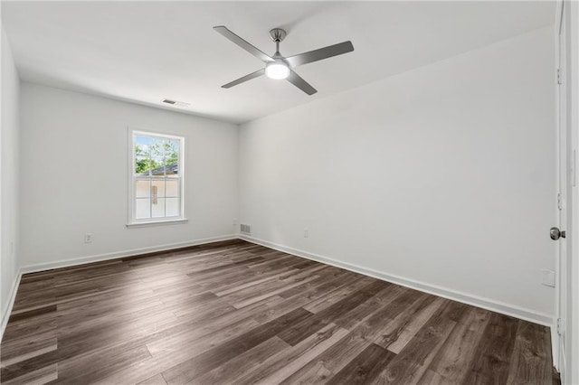 1978 Ethel Ln, Decatur, GA 30032 - spare room with ceiling fan and dark wood-style flooring