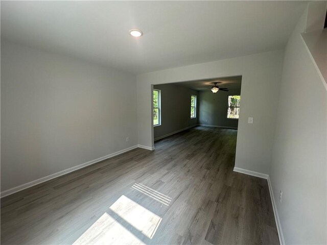 50 Emerald Ln, Covington, GA 30014 - spare room with wood finished floors and ceiling fan