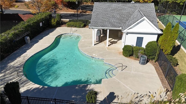 view of pool with a patio