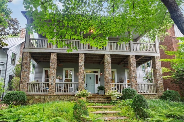 view of front of house featuring a porch