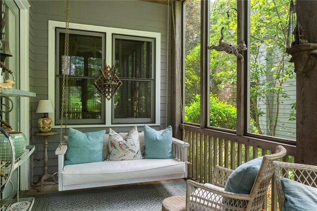 view of sunroom / solarium