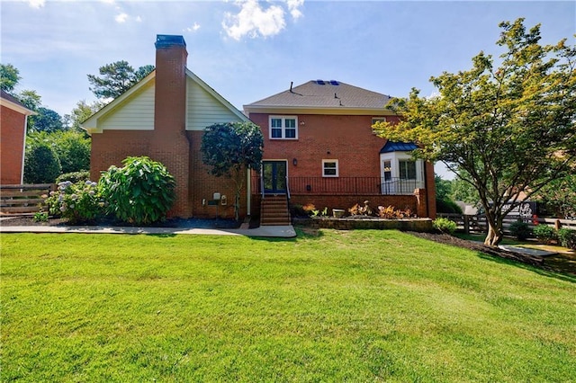 5004 Haralson Way SW, Lilburn, GA 30047 - back of property with brick siding and entry steps