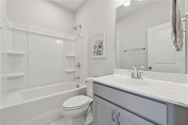 3440 Hardy St, Duluth, GA 30096 - full bathroom featuring vanity, bathtub / shower combination, and marble finish flooring