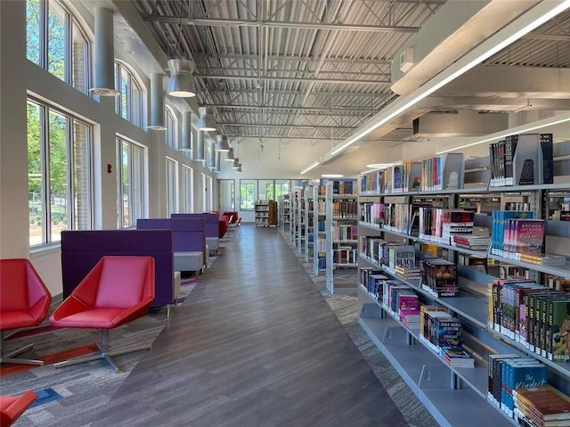 3440 Hardy St, Duluth, GA 30096 - misc room featuring wood finished floors and a high ceiling
