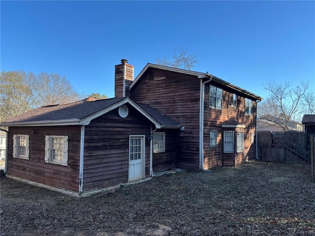 view of rear view of property