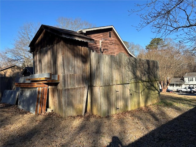 view of side of property