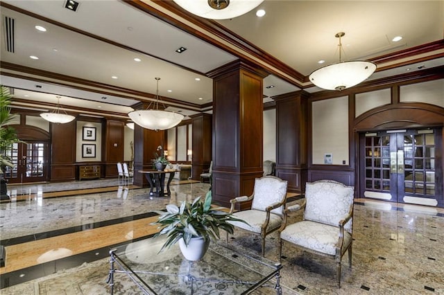 view of community lobby
