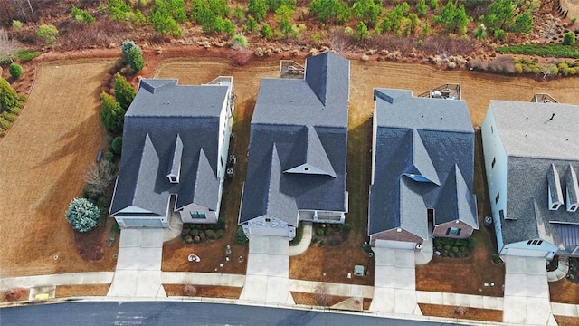 drone / aerial view featuring a residential view