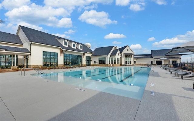 pool featuring a patio