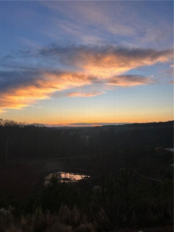 view of nature at dusk